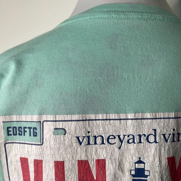 Vineyard Vines Women's Green Mint Plate Pocket T-Shirt Short Sleeve Size XS - Picture 13 of 14